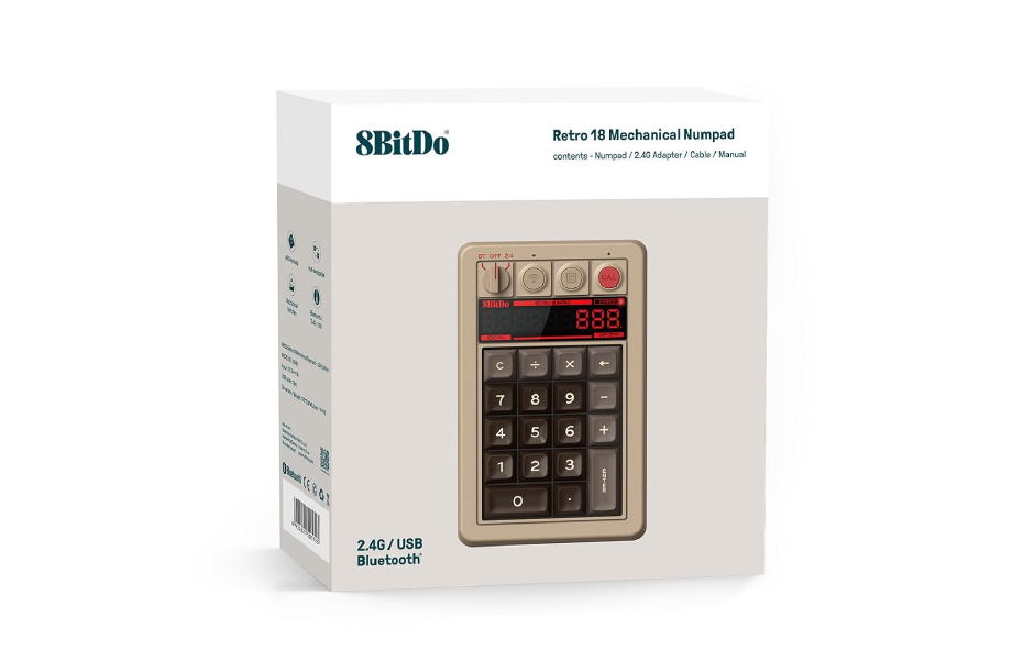 8BitDo Retro 18 Mechanical Numpad - C64 Edition
